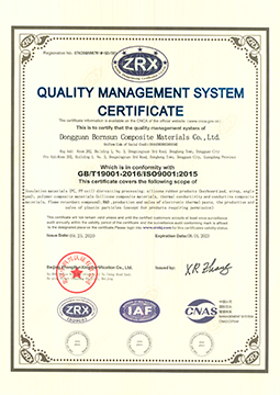 ISO9001 Quality Management System Certification (English)